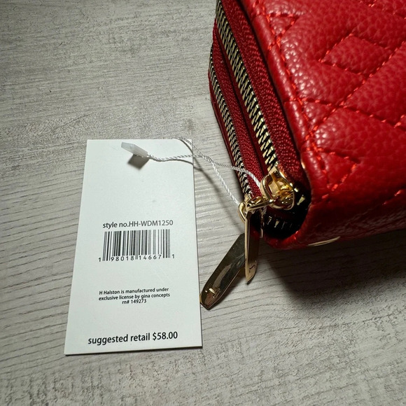 Red Halston Wallet - NWT - Picture 4 of 9